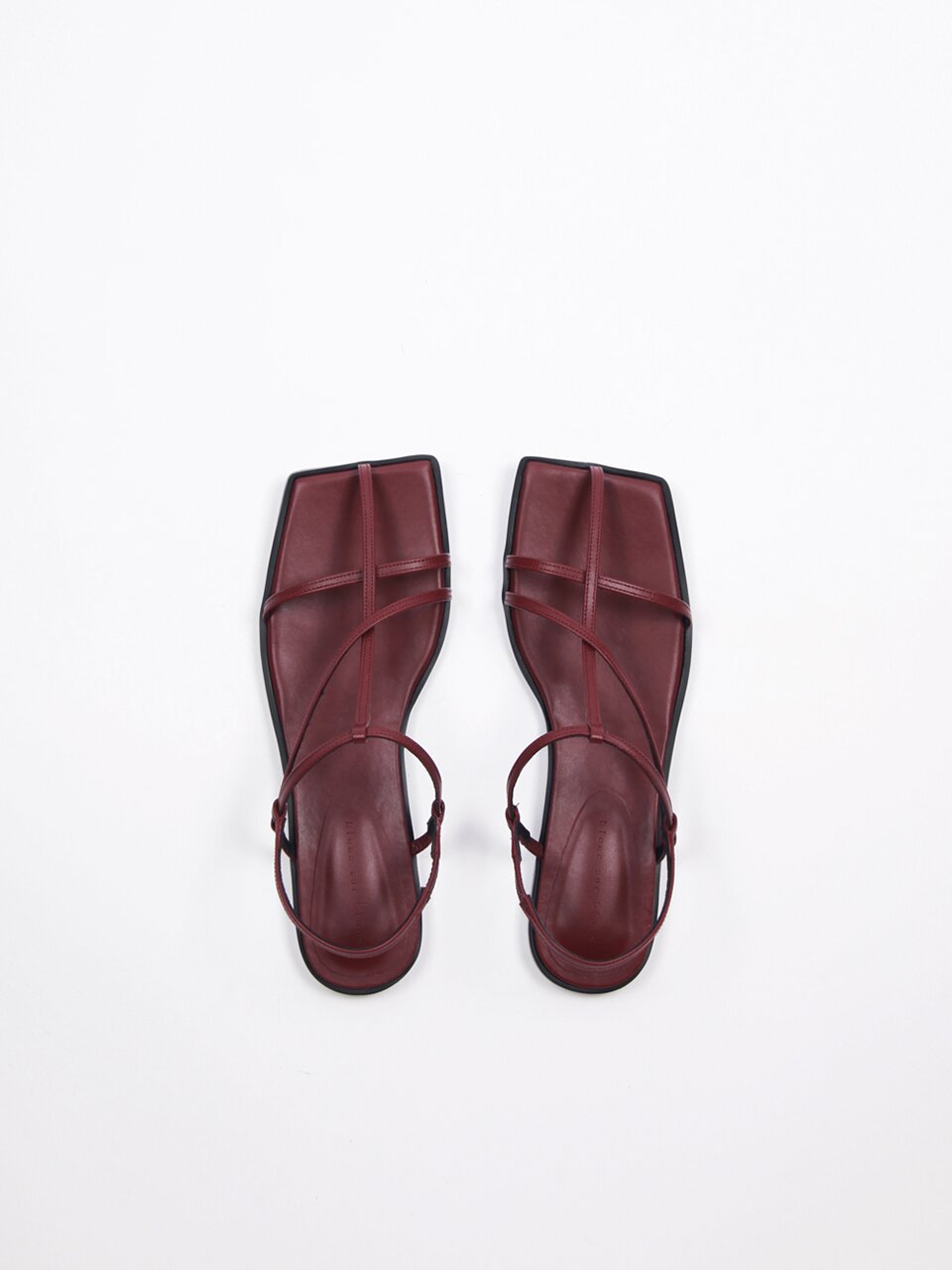 Yves Sandals Leather Wine