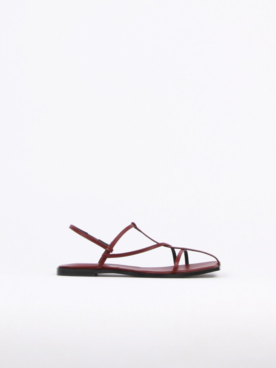 Yves Sandals Leather Wine