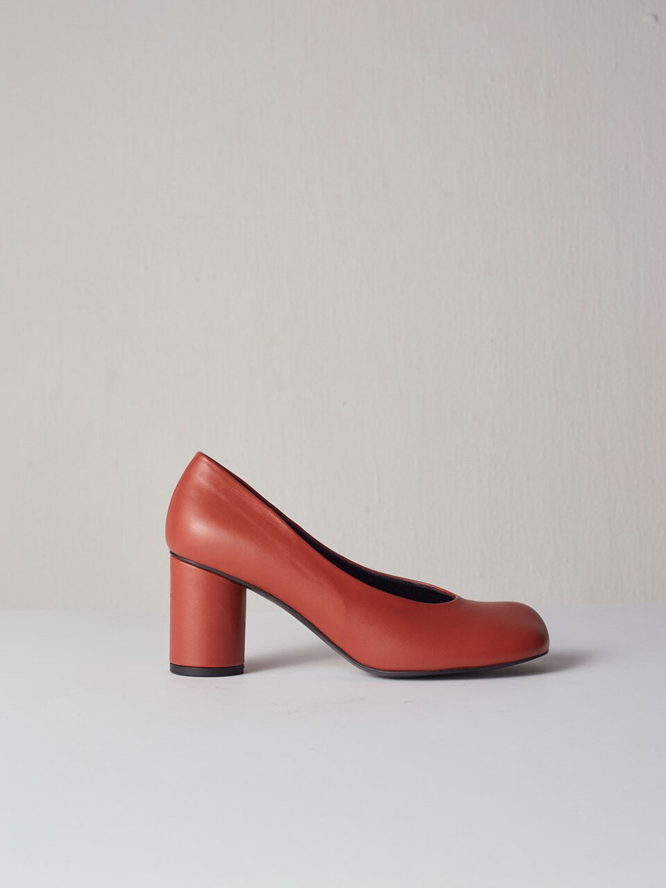 Luna Pumps Leather Brick