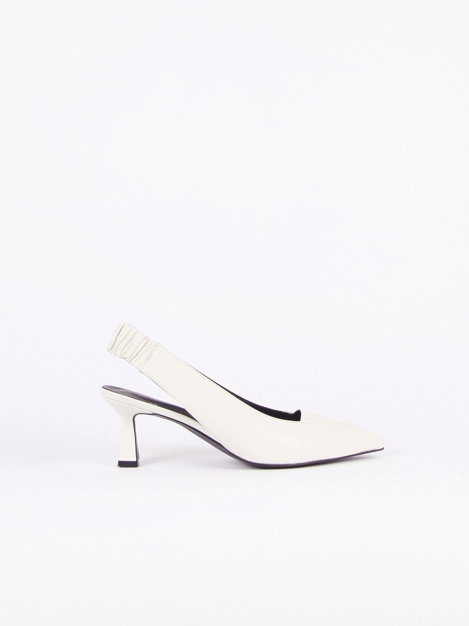 Nana Slingback Pumps Leather Ivory