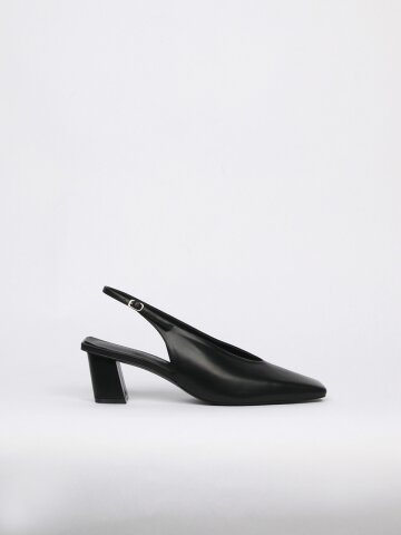 Remi Slingback Leather Black르미슬링백 블랙