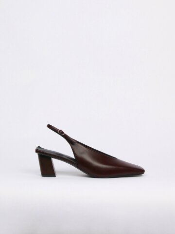 Remi Slingback Leather Burgundy르미슬링백 버건디