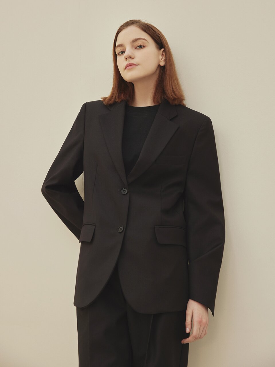 rene basic blazer_BLACK