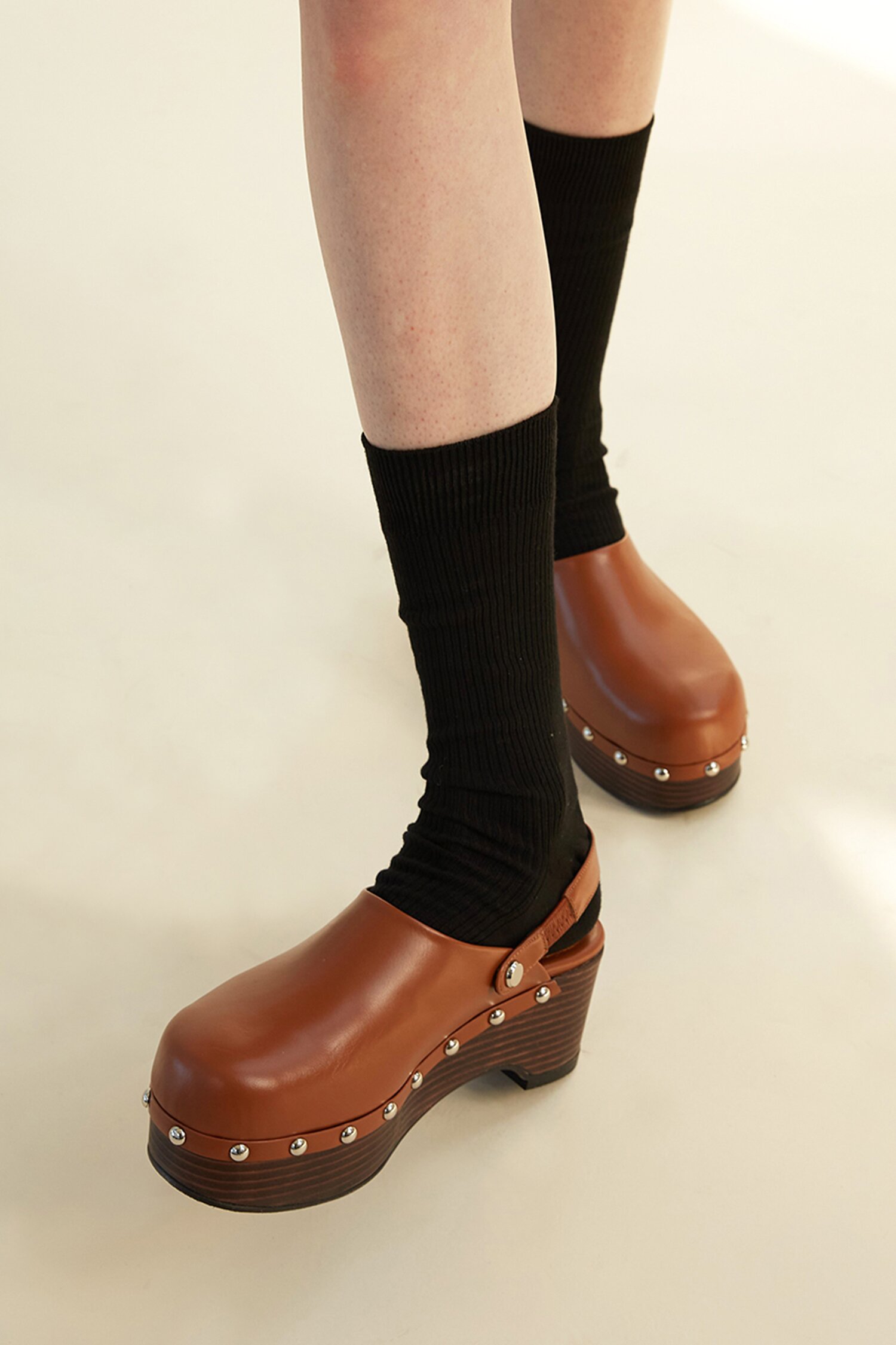 Zoe Clogs Leather Brown