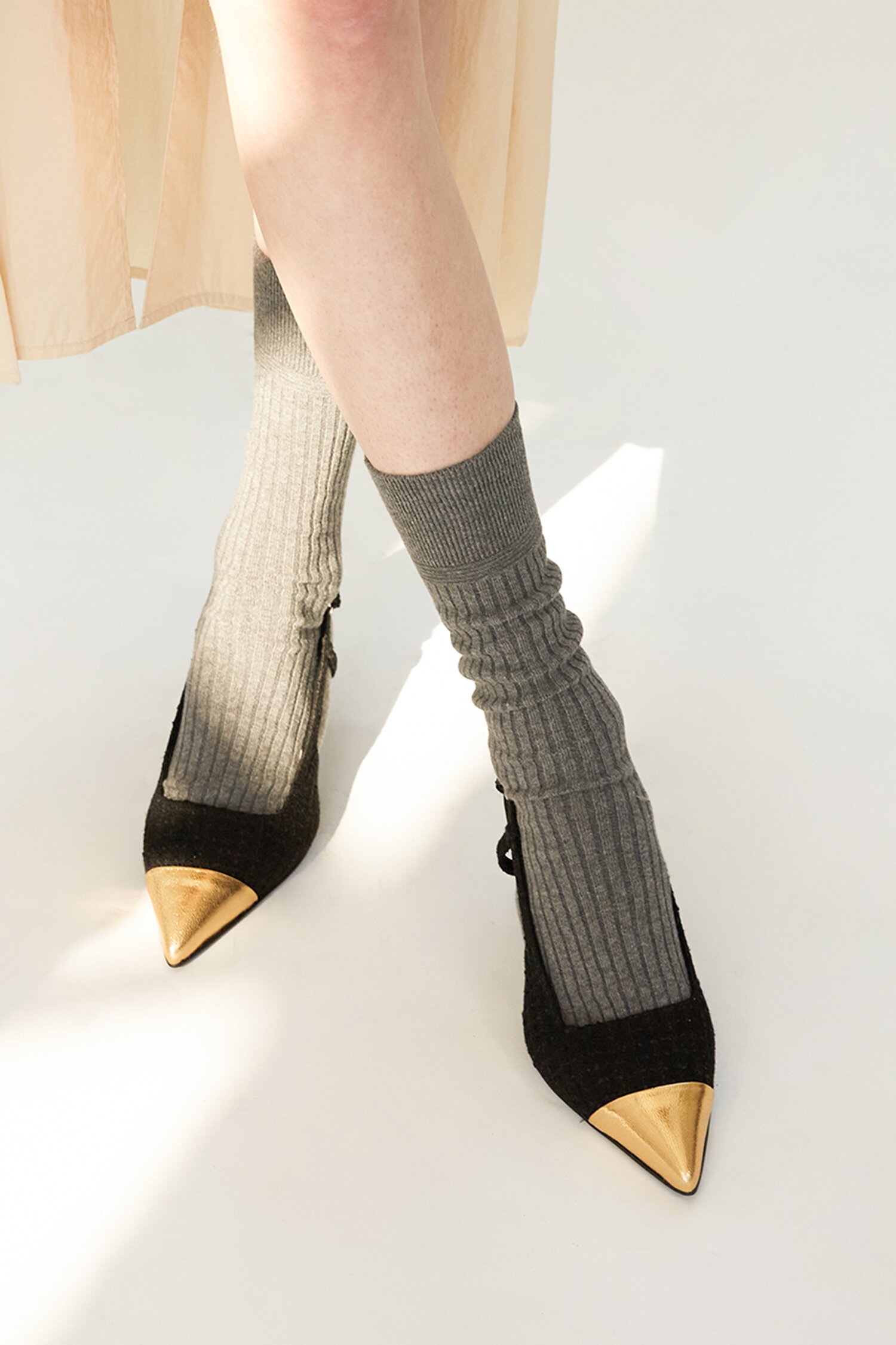 Celia Slingback Pumps Tweed Black
