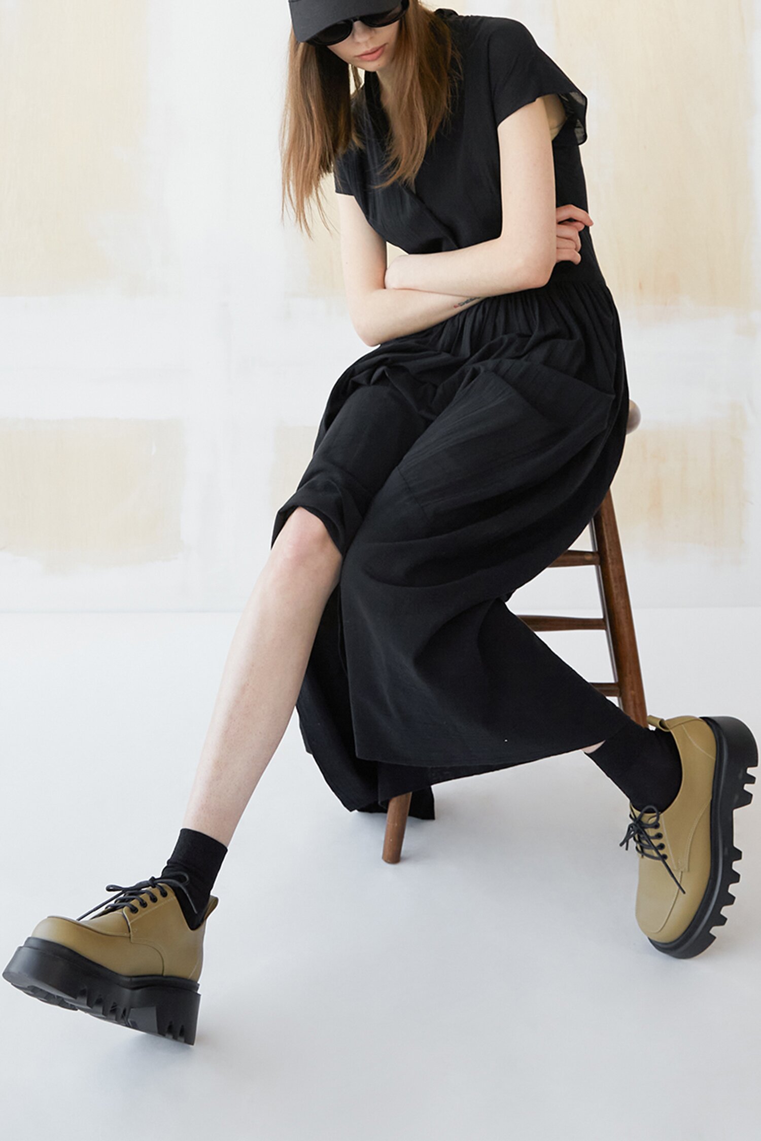 Mael Lace-up Loafer Beige