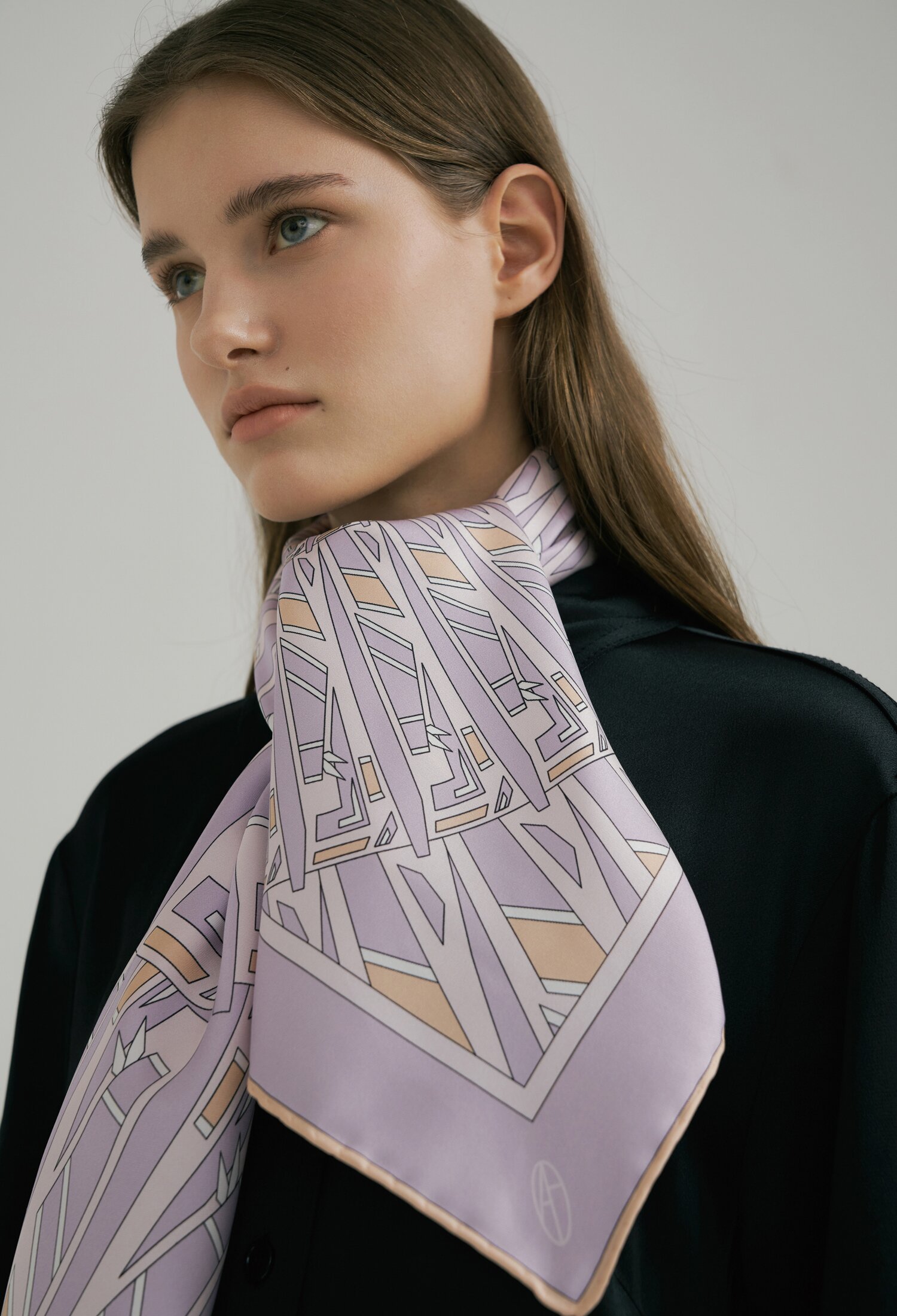 Montre Sqaure Silk Scarf 90 - Violet