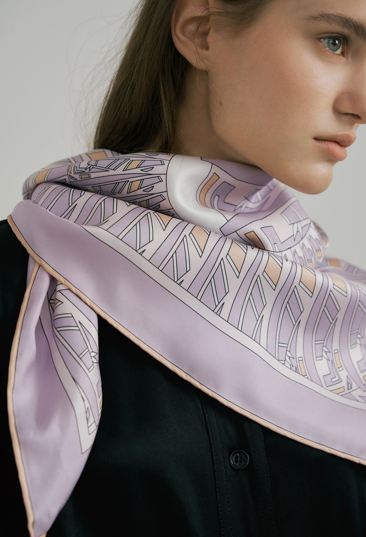 Montre Sqaure Silk Scarf 90 - Violet