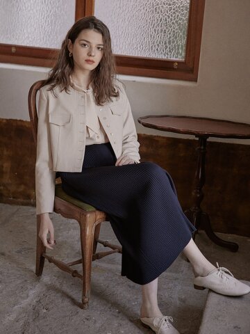 PM navy blue vintage skirt