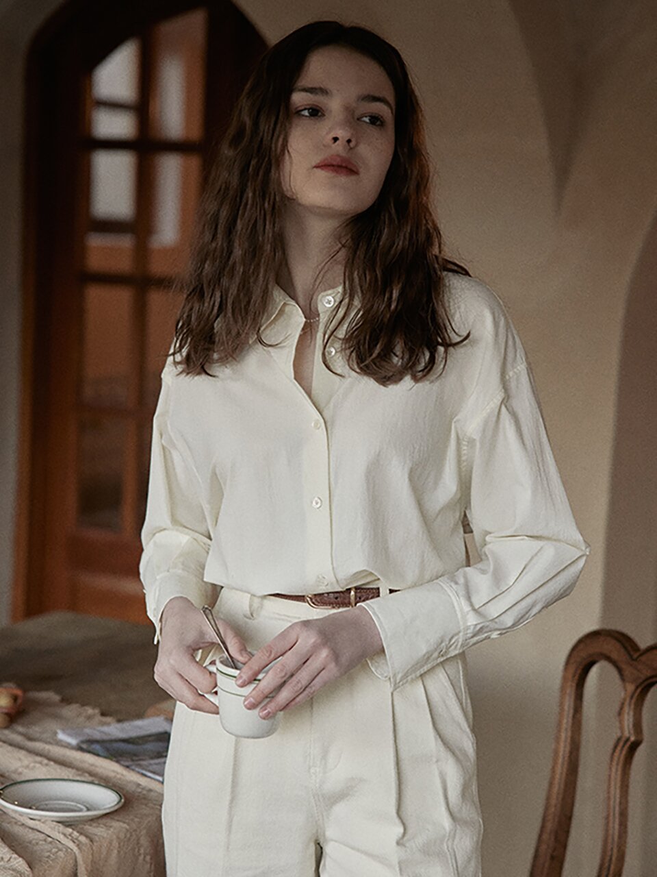 PM minimalist vintage basic shirt _ 2 color