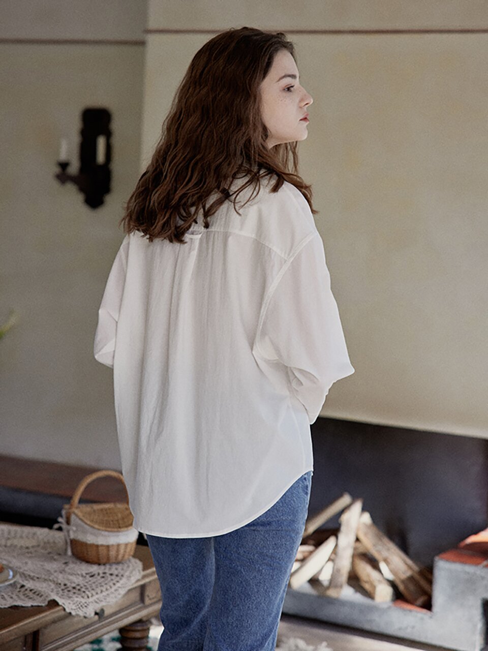 PM minimalist vintage basic shirt _ 2 color