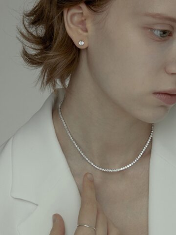 Shallow Tennis Necklace