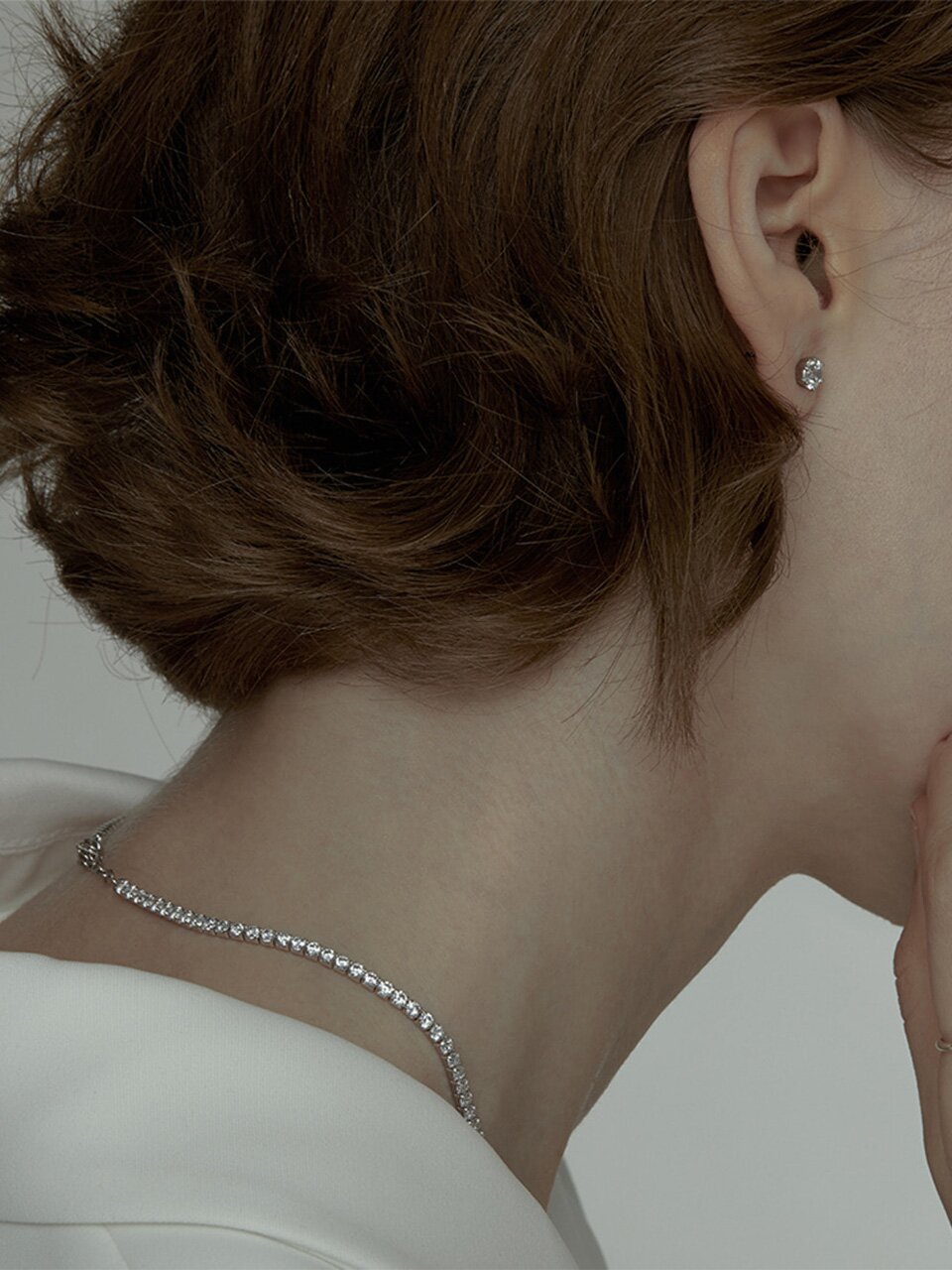 Shallow Tennis Necklace