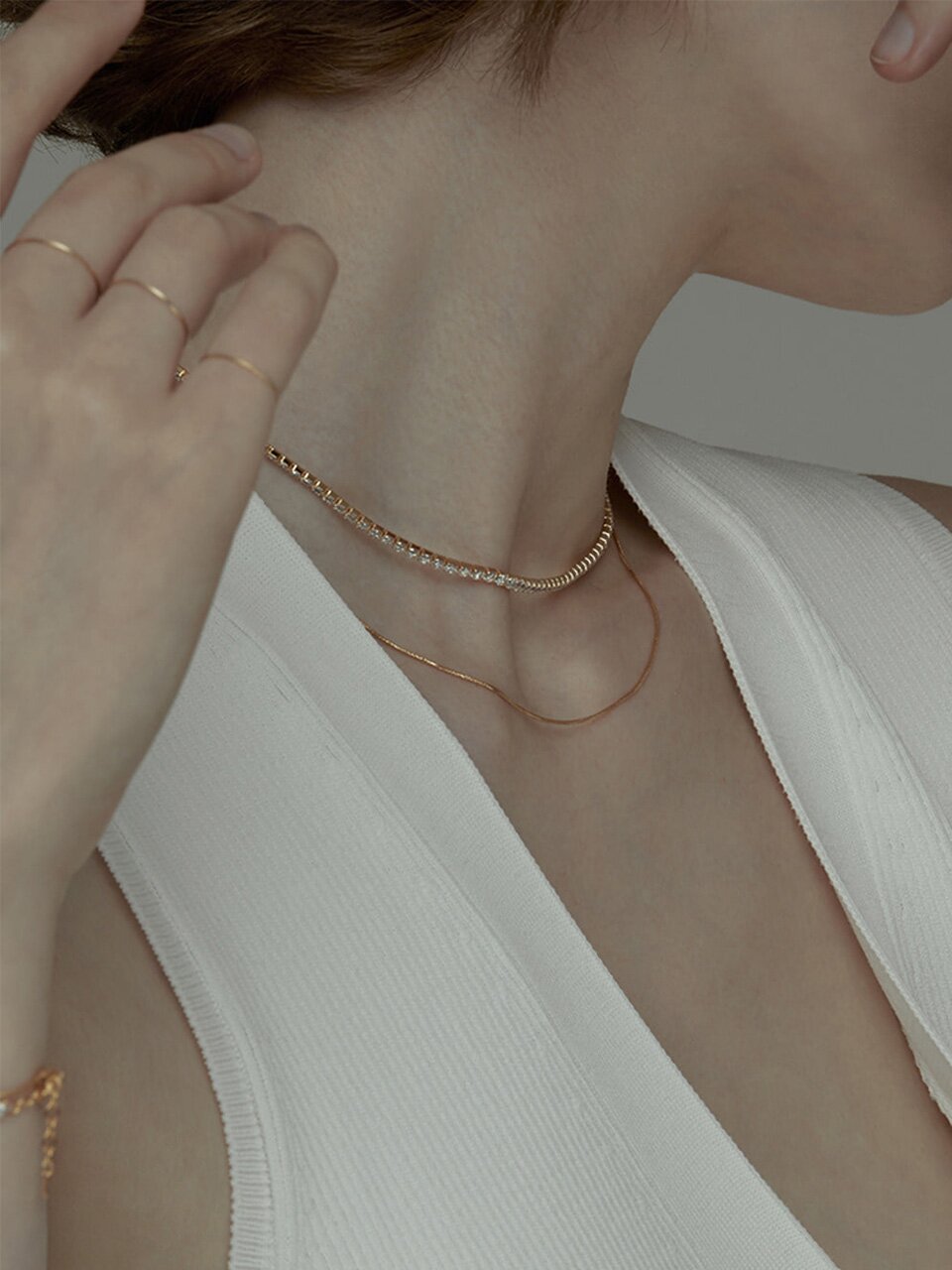 Shallow Tennis Necklace