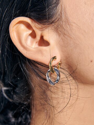 Hung Up On You Combi-Chain Earrings