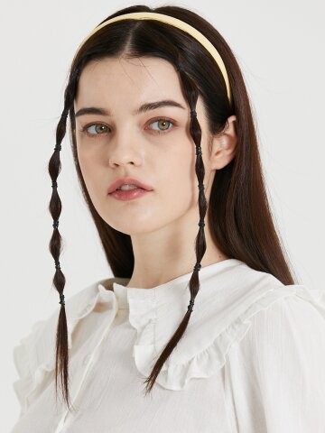 PASTEL VOLUME HAIRBAND_YELLOW