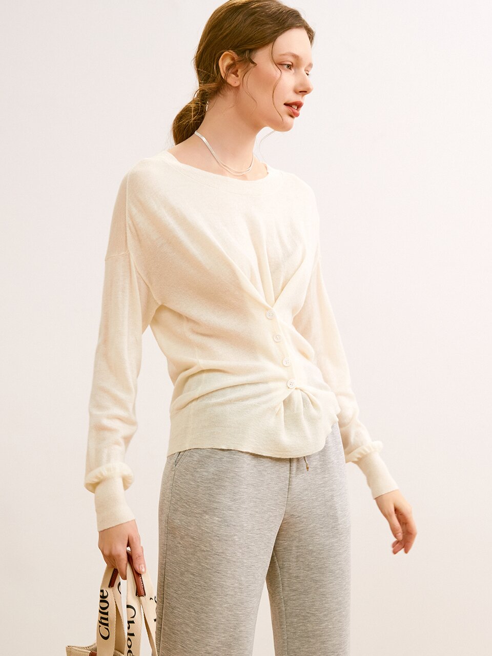 Ozie Waistline regular sleeve top