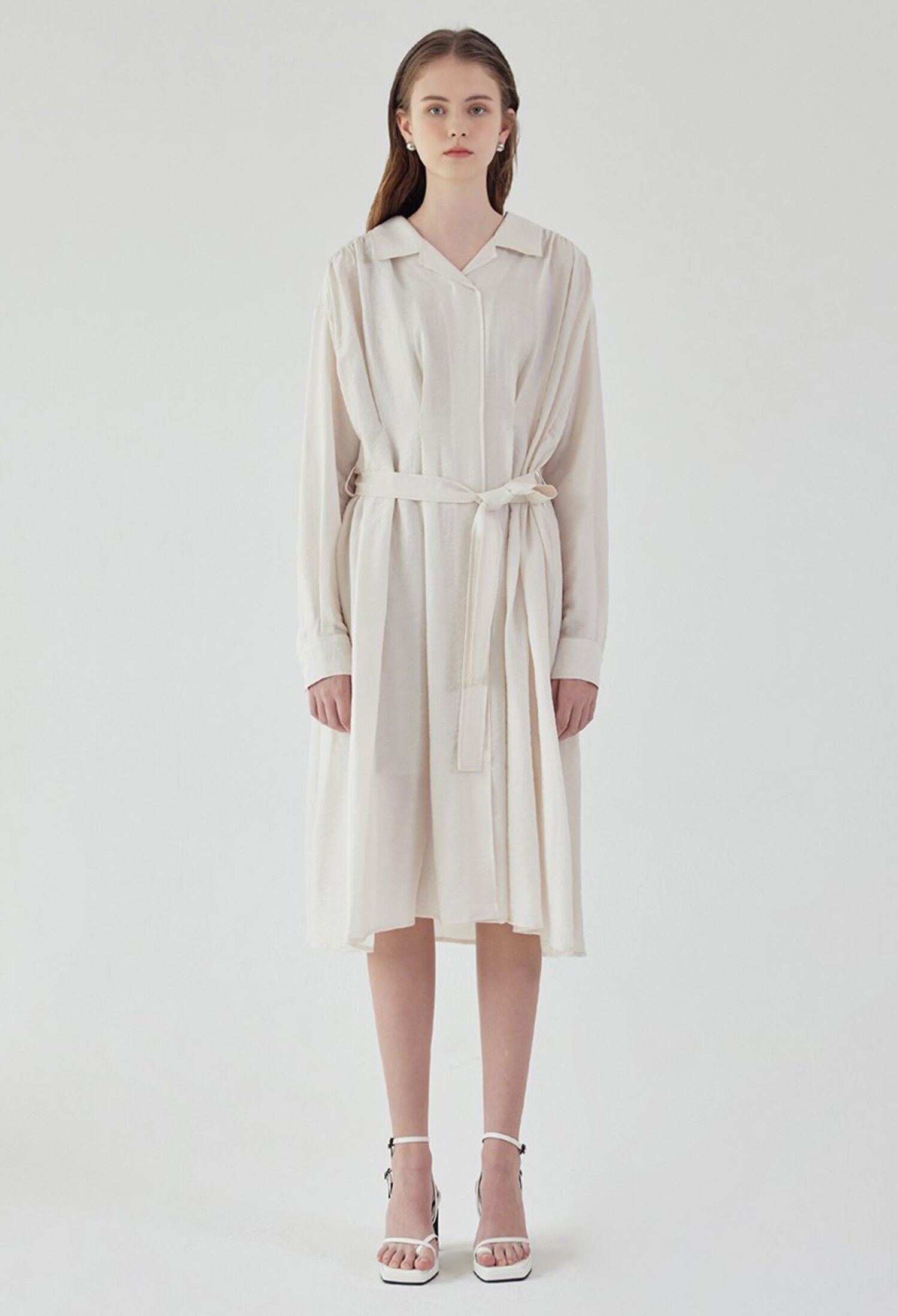 Lydia dress+inner slip dress set_IVORY