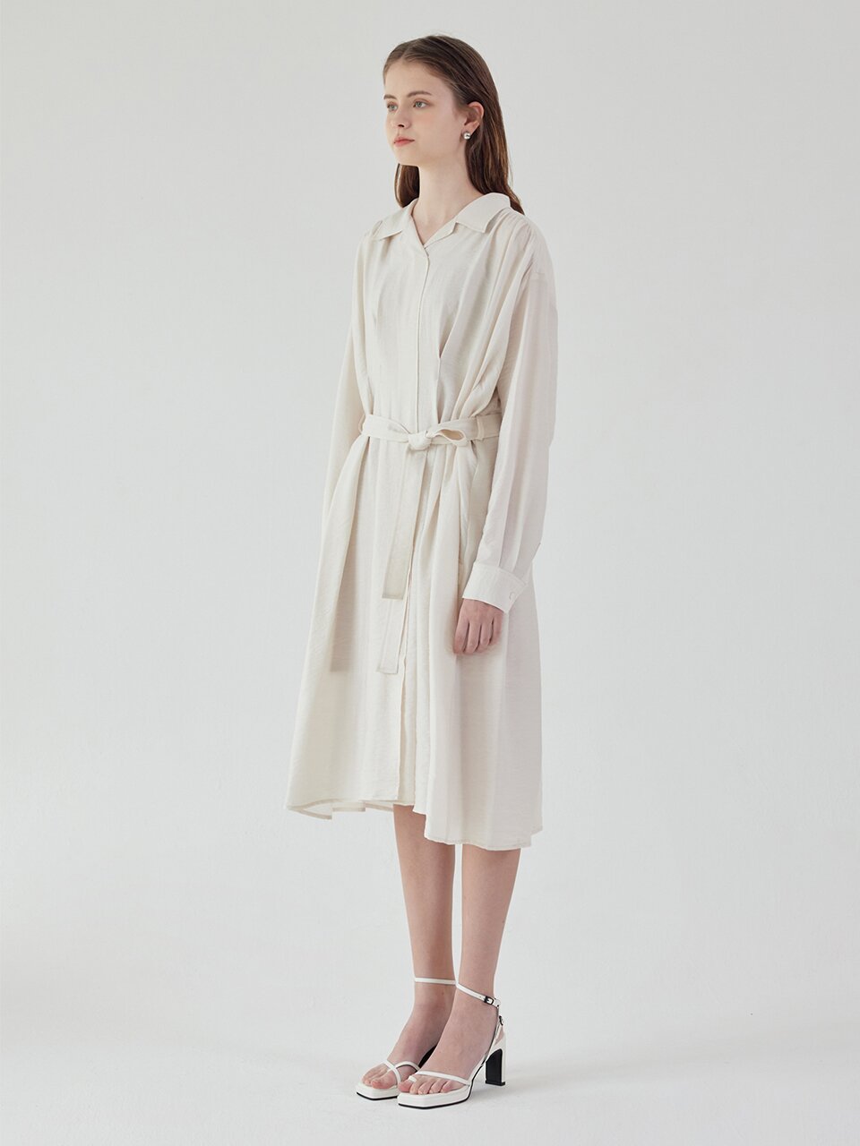 Lydia dress+inner slip dress set_IVORY