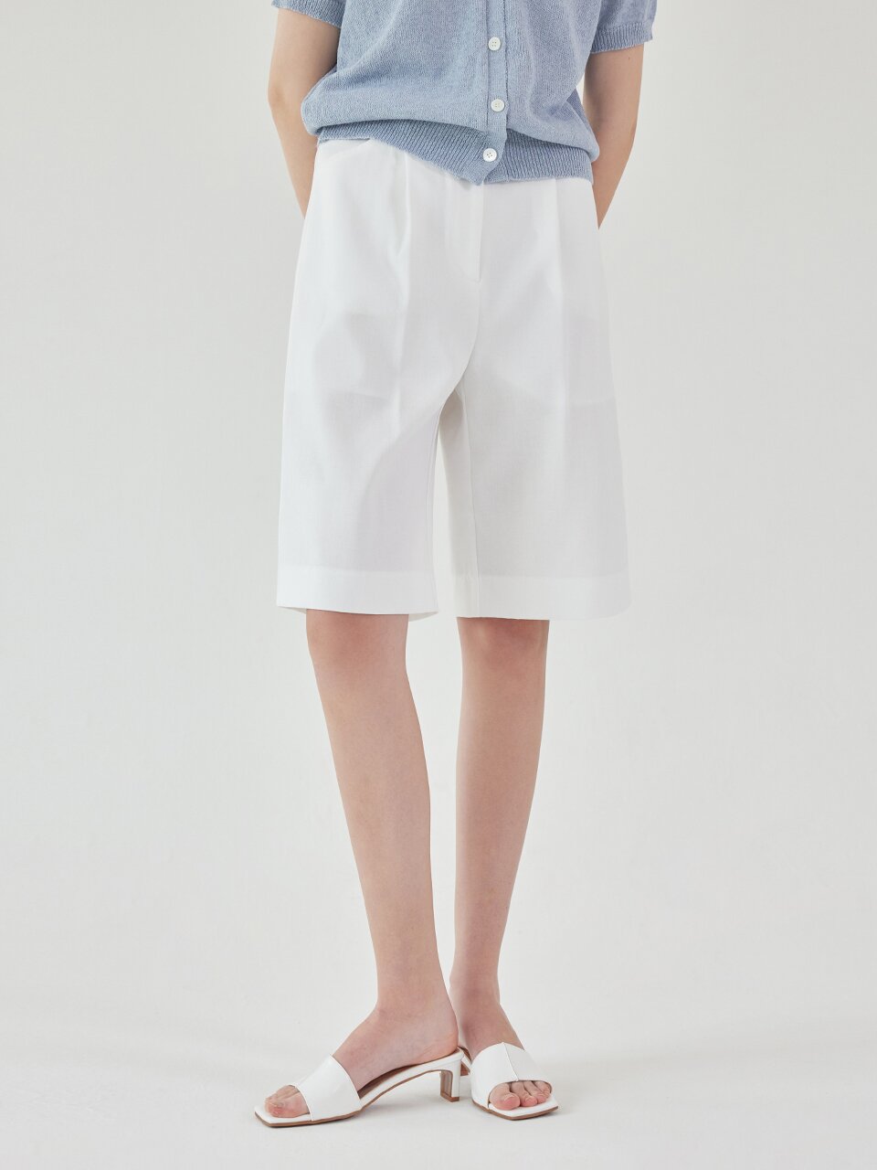 Mia bermuda pants_IVORY
