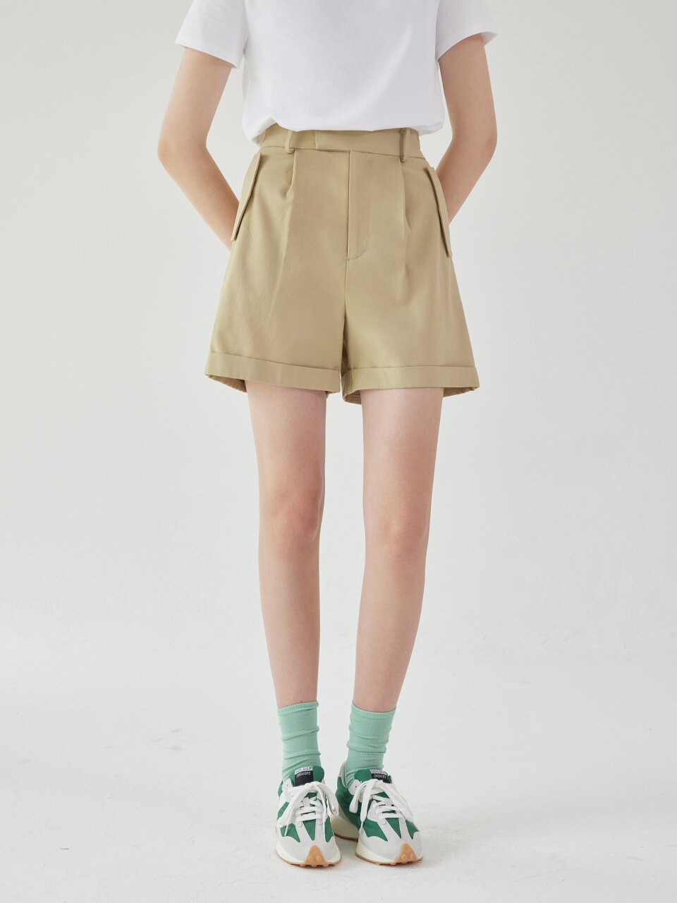 Ivy shorts pants_BEIGE