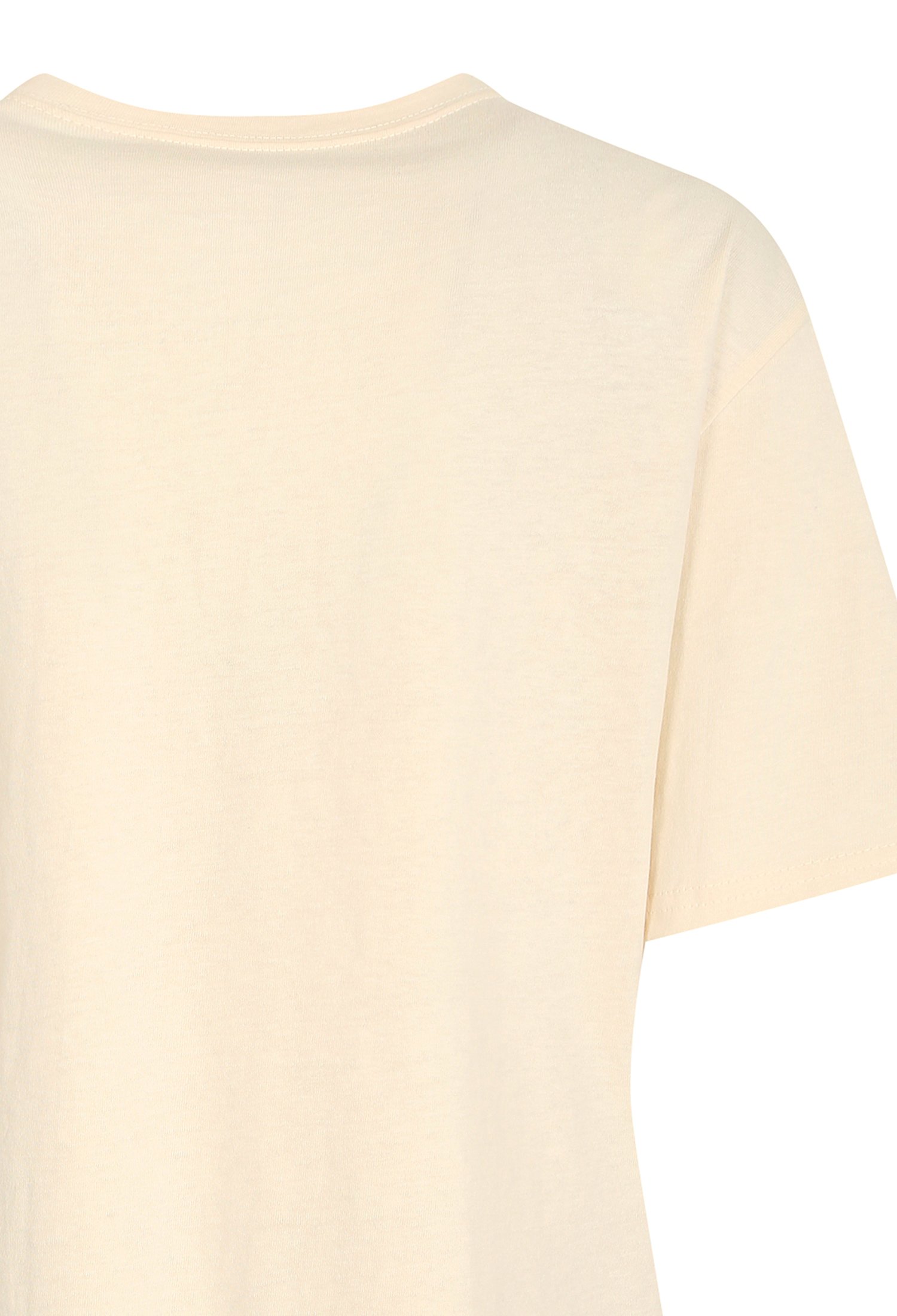 메탈릭 글리터 프린트 티셔츠 (BEIGE)