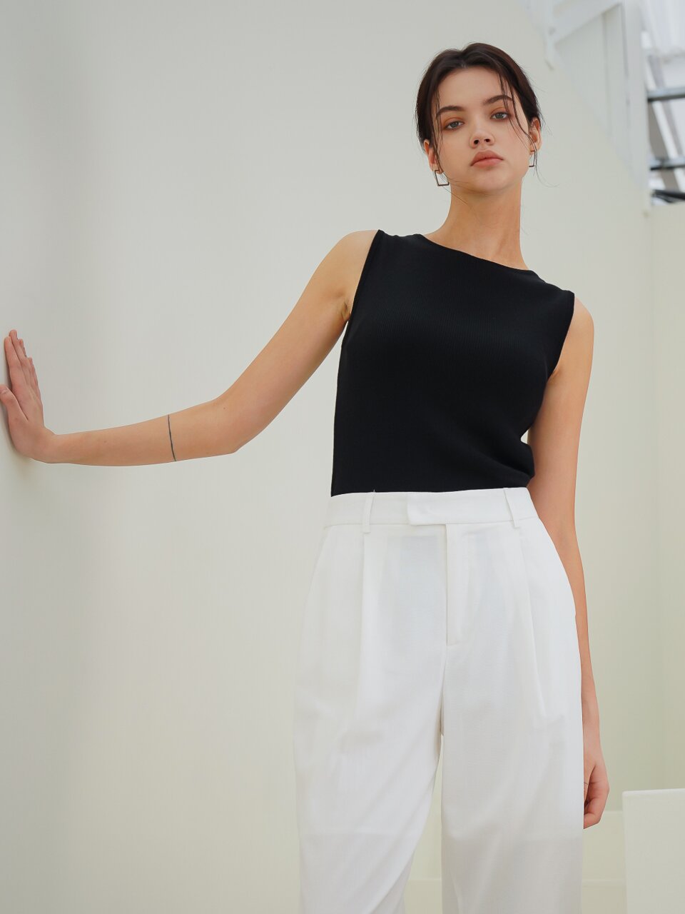 Summer Wool Sleeveless Knit_Ivory