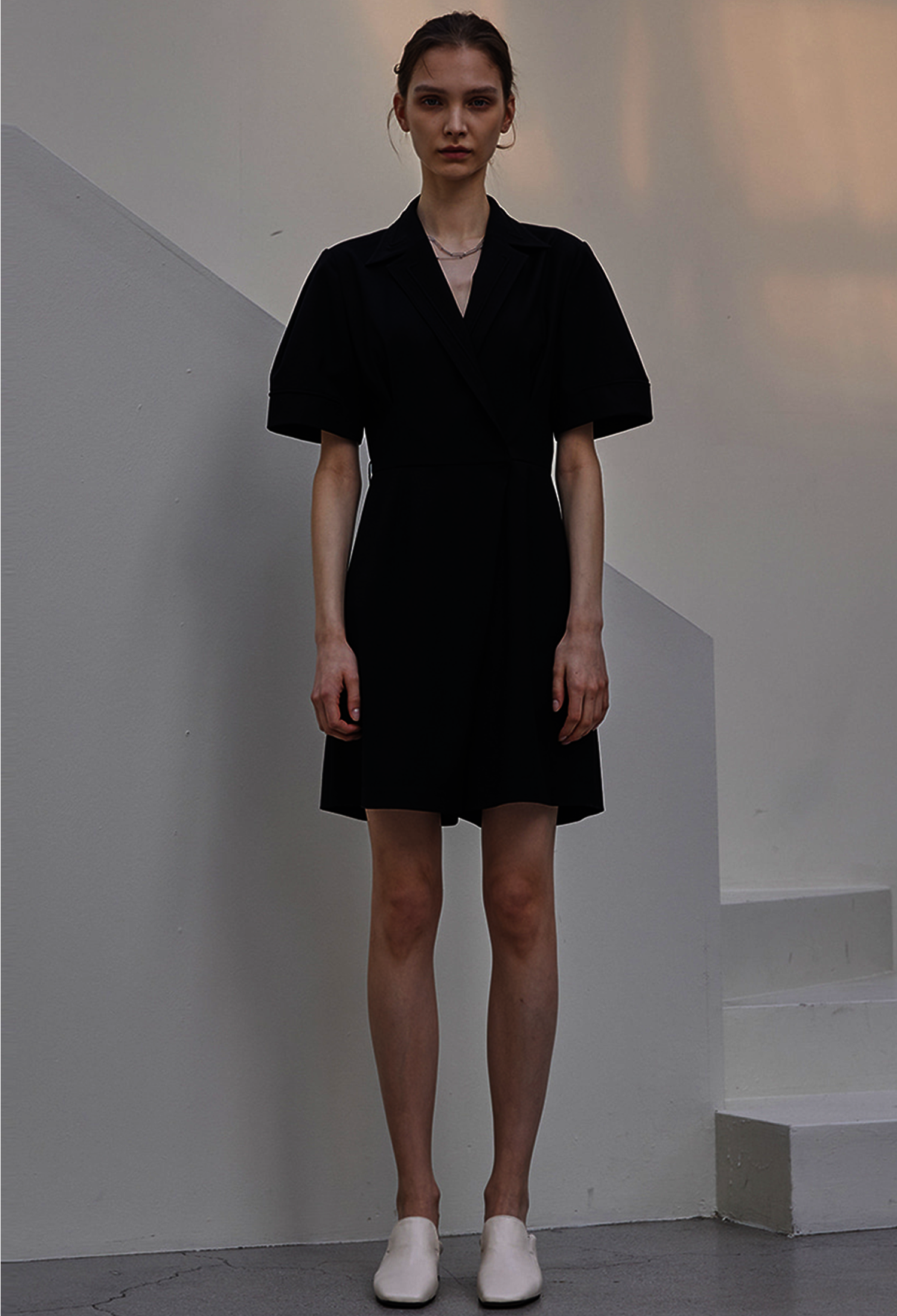 [예약배송]DAVID CULOOTTE JUMP SUIT BK