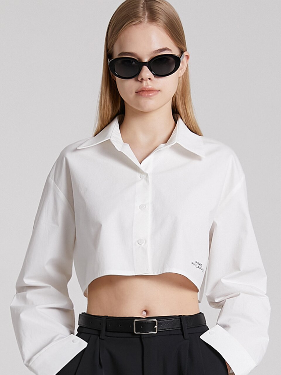 SQUARED BUCKLE BELT_BLACK