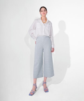 샤이니트위드팬츠_블루