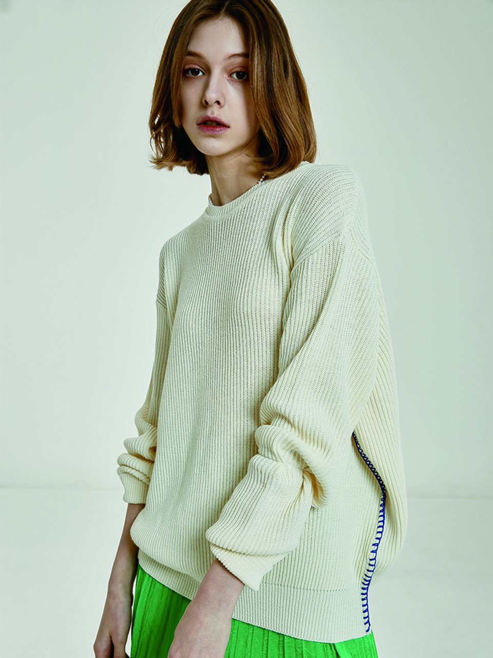 Eaphi random line design knit beige+inforsante.fr