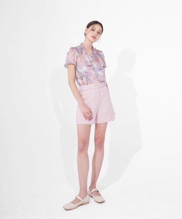 샤이니트위드숏팬츠_핑크