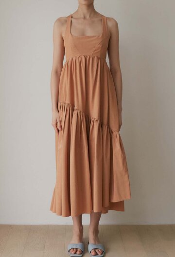 Thalia Tiered Crisscross Back Dress