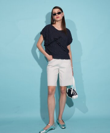 큐티하프진팬츠_그레이