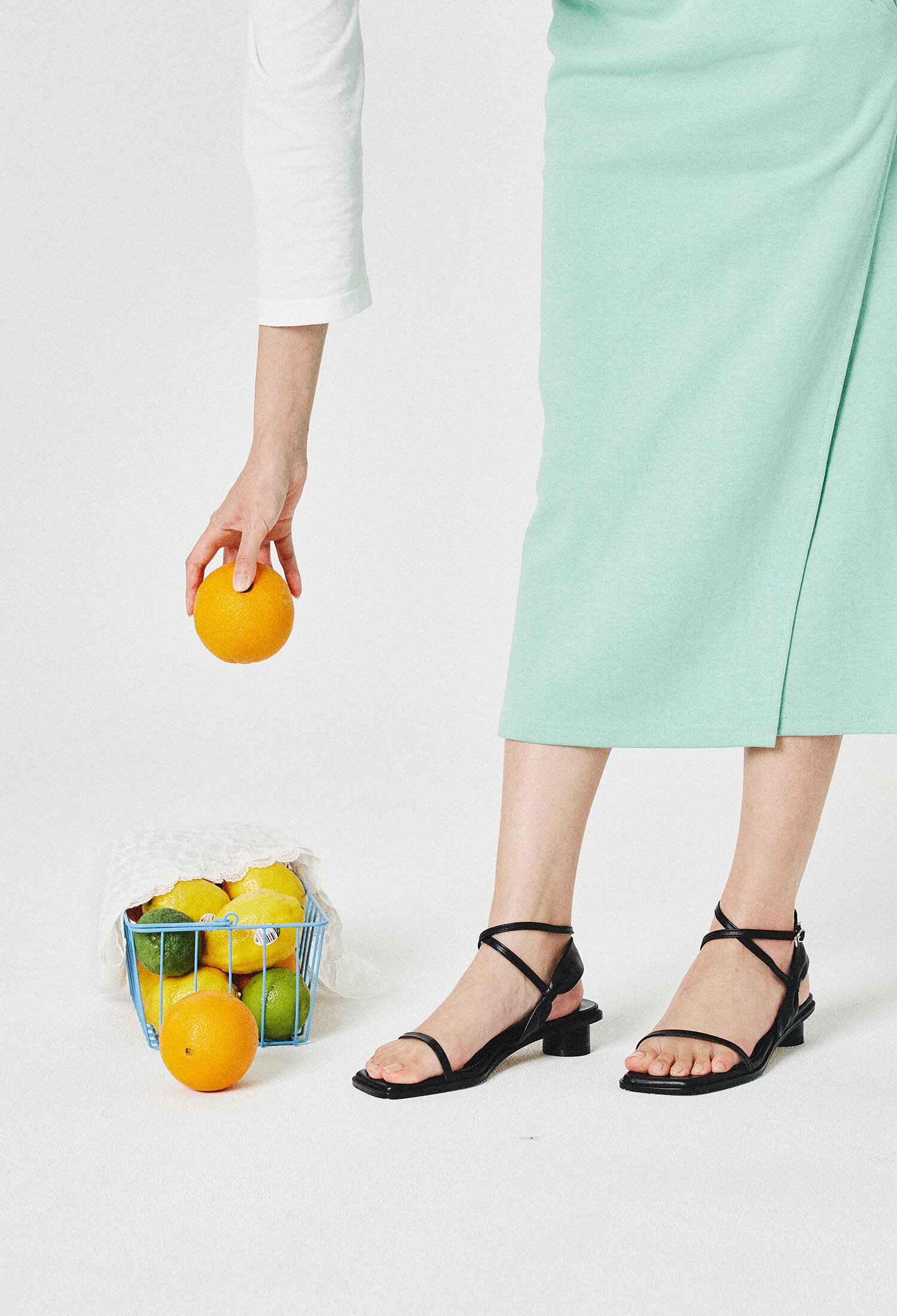 Sandals_D035BK RIBBONRIE