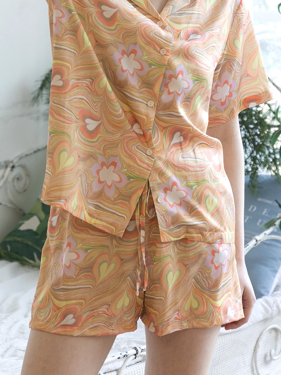 marble banding short pants