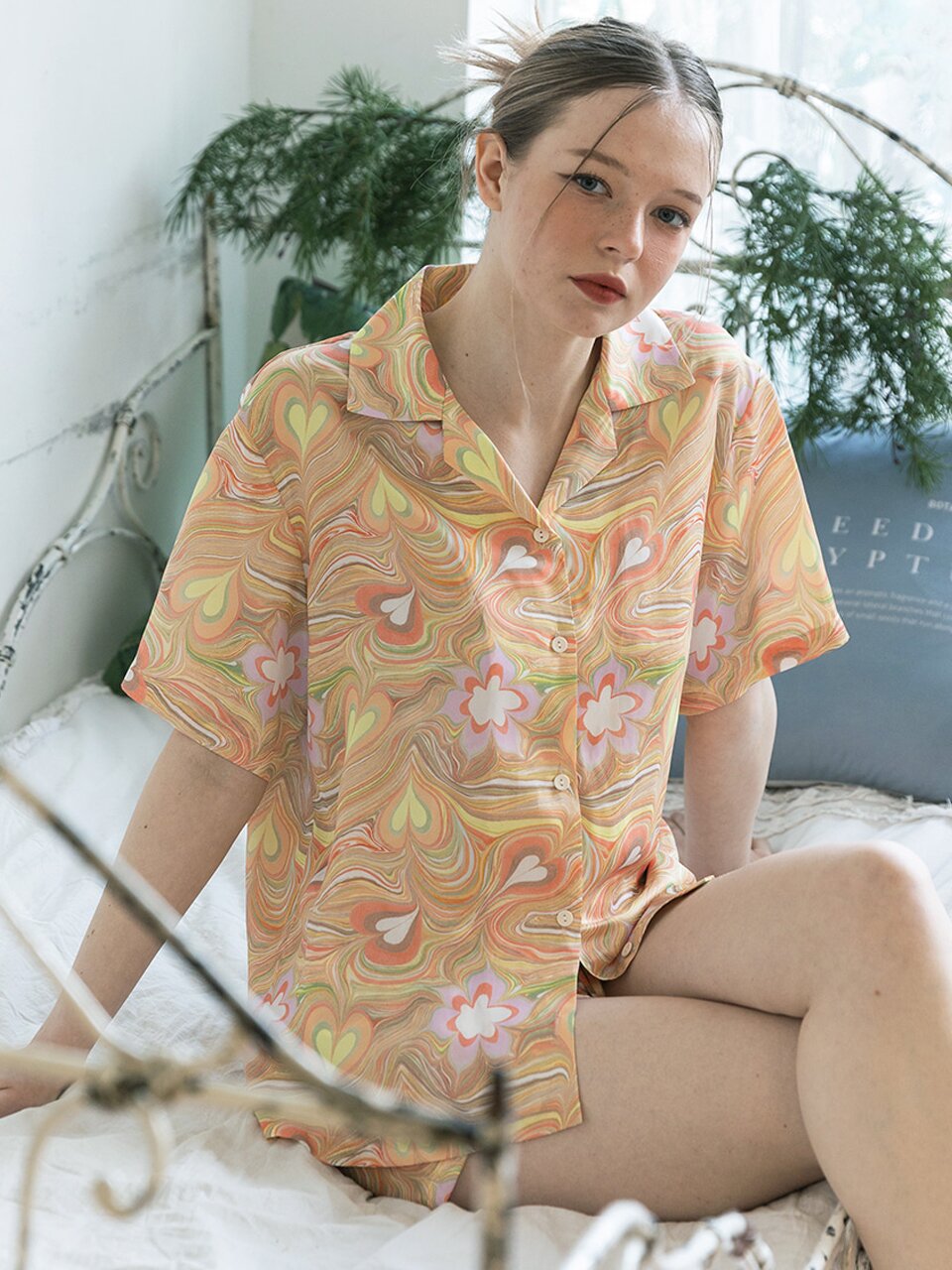 marble half sleeves shirts