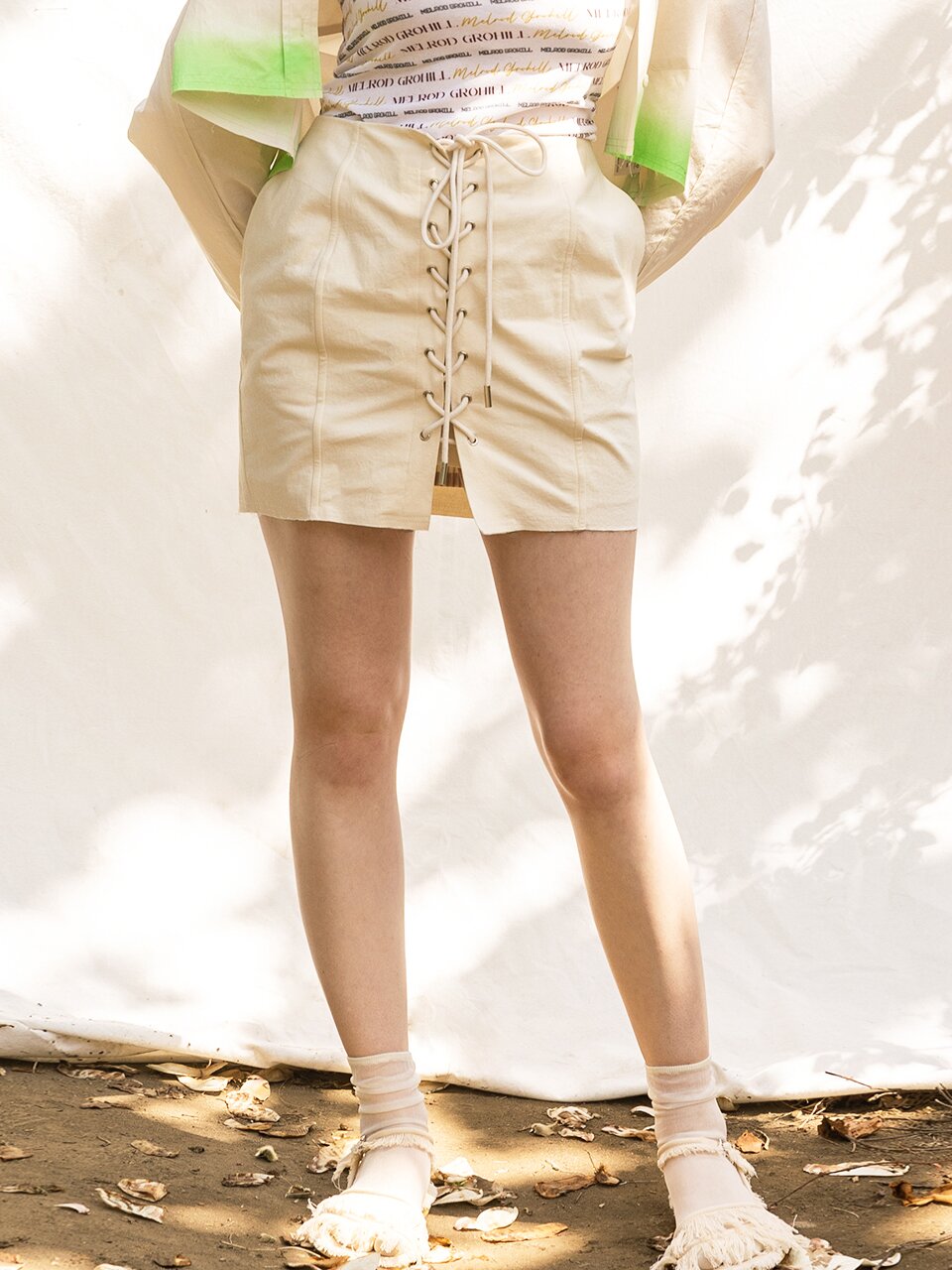 volume cut eyelet skirt_[IVORY]