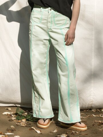 pocket dyeing pants_[MINT]