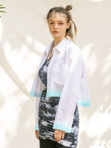 spray line shirt_[WHITE]