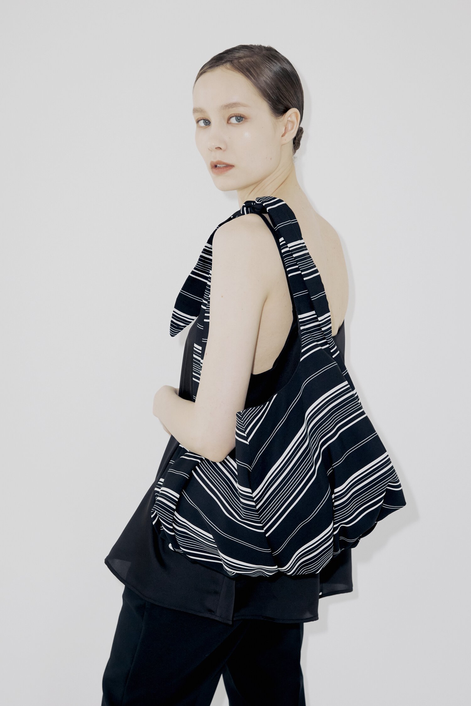 Stripe Oud Bag - Black