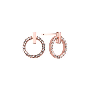 크로노스 CRJ5029E-RG 큐빅 링 귀걸이