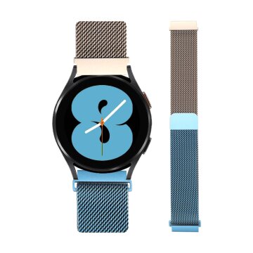 발렌티노루디 VRG114-BB 갤럭시워치 4 3 클래식 액티브 스포츠 기어 투톤 밀레니즈 루프 메쉬밴드 스트랩 20mm