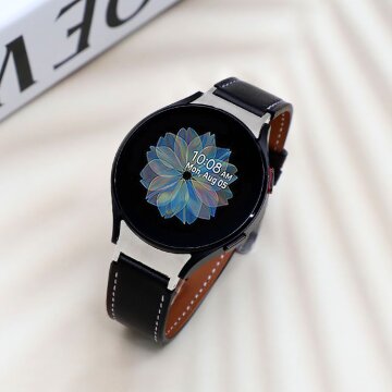 발렌티노루디 VRG117-BK 갤럭시워치 4 전용 프리미엄 가죽밴드 스트랩 20mm