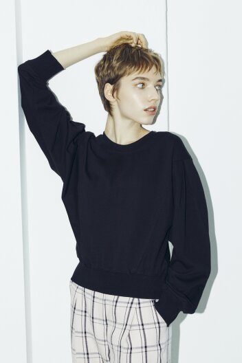 Dolman Sleeve Crop MTM - Black