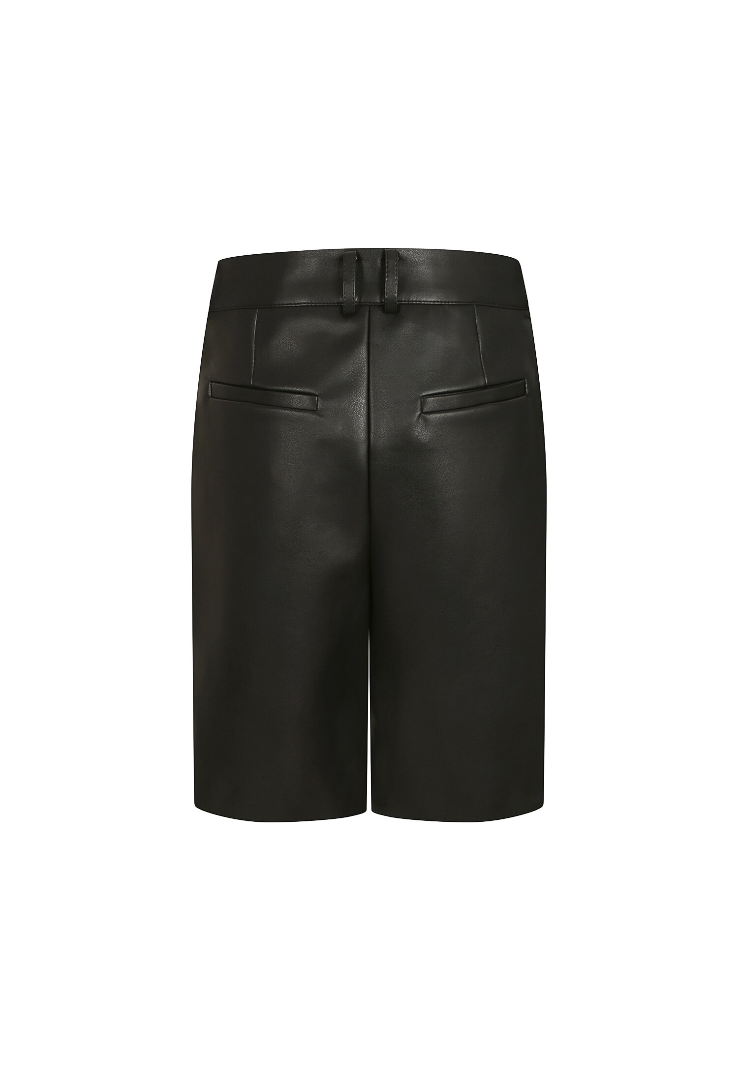 에코 레더 버뮤다 팬츠 (BLACK)