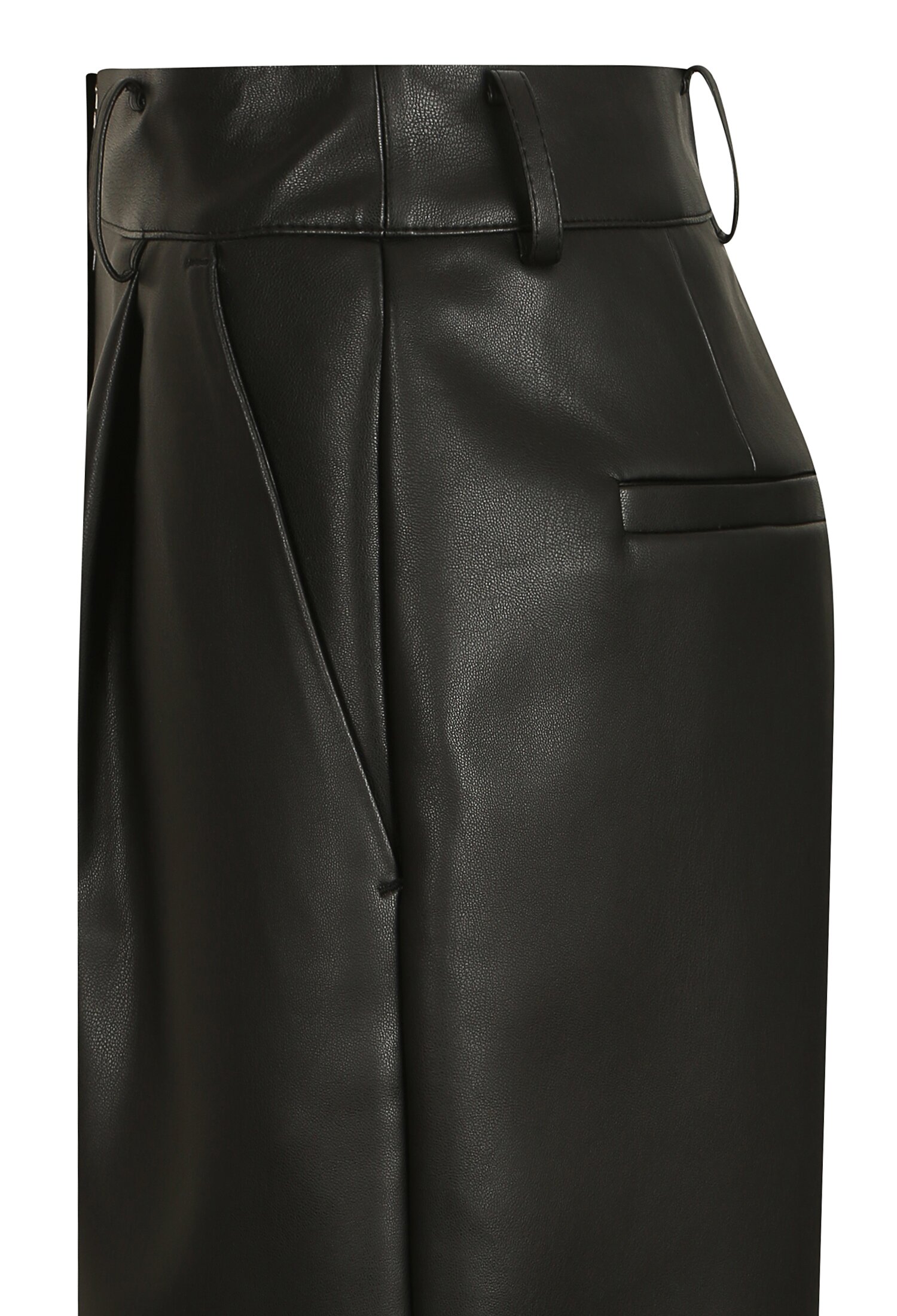 에코 레더 버뮤다 팬츠 (BLACK)