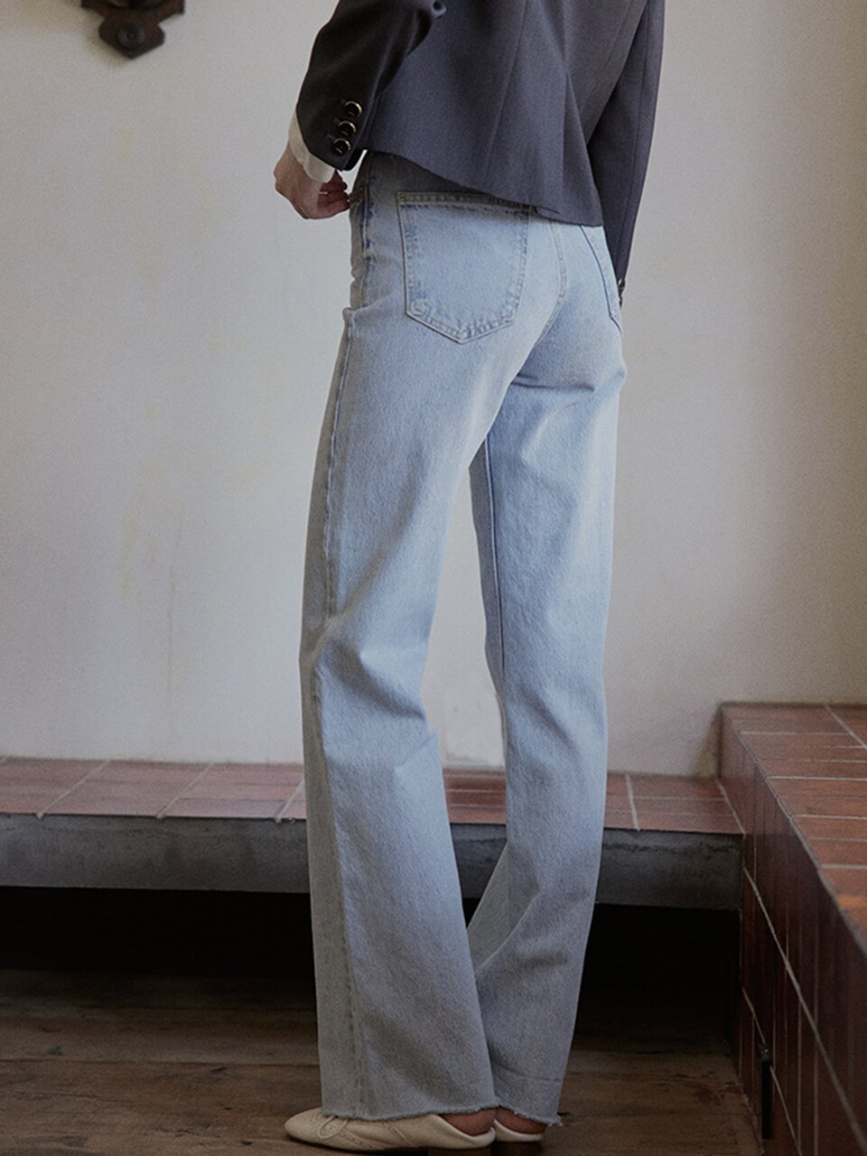 Mary chic straight fit denim pants
