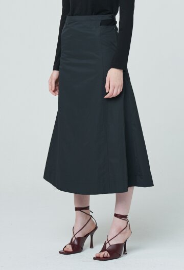 Cut Out Midi Skirt - Charcoal