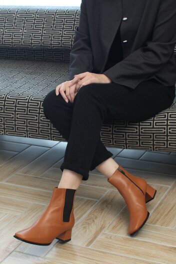 심플 스퀘어 첼시부츠